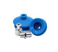 10PCS FGA Vacuum Suction Cup Pneumatic Chuck Silicone Double-layer Round Nozzle Organ Mouth Robot Automatic Manipulator Sucker(FGA-25,Black NBR)