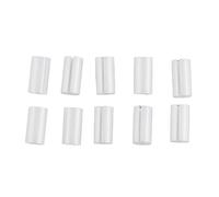 10Pcs Fiber Optic Laser Sleeve Pipe, Length 7mm Visual Fault Locator Ceramic Tube, Replacement Repair Accessories