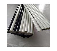 10pcs Fiberglass Rod Solid Round Rod 0.8-5mm 500mm Length(White,4.0mm)