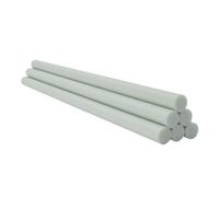 10pcs Fiberglass Rods - 50cm Length, 0.8/1/1.5/2.0/2.5mm Solid Glass Fiber Support Bars for DIY and Construction(2.5x500mm)