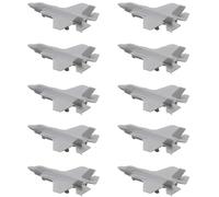 10PCS Fighter Jet Model F-35A Stealth Fighting Aircraft Model Simulation Fighter Jet With Landing Gear DIY Handicraft Enthusiasts(1/700 (22mm))