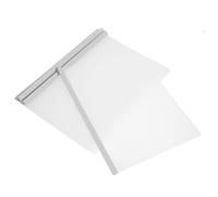 10pcs File Folders with Sliding Bar A4 Plastic Report Covers | White Finish, Lightweight for Students and Teachers, Organize Work Areas, Carry and Classify Documents