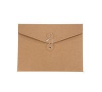 10Pcs File Storage Bag Kraft Paper Document Packaging Envelope Blank A4/A5 Envelopes Office Supply Stationery(17.5 x 23.8cm)