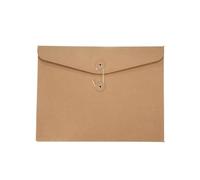 10Pcs File Storage Bag Kraft Paper Document Packaging Envelope Blank A4/A5 Envelopes Office Supply Stationery(23.5 x 31cm)