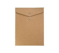 10Pcs File Storage Bag Kraft Paper Document Packaging Envelope Blank A4/A5 Envelopes Office Supply Stationery(31 x 23.5cm)