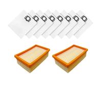 10PCS Filter And Dust Bag for karcher WD4 WD5 WD6 MV4 MV5 MV6 Vacuum Cleaner Accessories Replacement Part