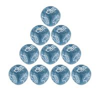 10Pcs Finger Guessing Game Dices 6 Sided 20mm Clear Rock Paper Scissor Game Dices Board Game Toy For Family Parties