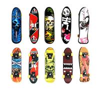 10PCS Finger Mini Skateboard, Finger Boards Finger Skateboard, Creative Fingertips Movement, Mini Finger Skateboard Toy for Kids Party Favours Bag Fillers Children Gift