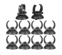10Pcs Fish Tank Aquarium Suction Cups | Heater Tube Holder Clamps Clips Light 35mm Diameter, Black