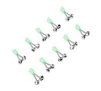 10pcs Fishing Alarm Bells for Rods, Secure and Easy Setup Double Bells for Freshwater and Night Fishing, Durable Metal and Plastic