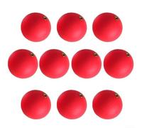 10pcs Fishing Floating Bobbers EVA Foam Buoyancy Balls with Copper Ring Strike Indicator Drift Floats for River Lake Sea Angling(20mm red)