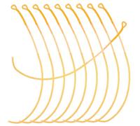 10pcs Fishing Leader Wire 30lb Nylon for Freshwater and Saltwater Use | Orange Leader Line Fishing, Suitable for Fishing Rod and Worm Lure, Fine Workmanship for Professional Anglers