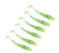 10Pcs Fishing Lure 5cm Soft Plastic Artificial Fish Lures Grub Worm Baits Fish Tackle Accessory