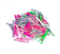 10pcs Fishing Lures Set, Octopus Squid Luminous Luya Soft Bait in Mixed Colors, 5cm/7cm/10cm/12cm Sizes (10cm Mixed color random)