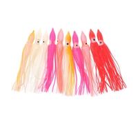 10Pcs Fishing Lures Squid Skirt Trolling Soft Lure Fishing Hooks Freshwater Trout