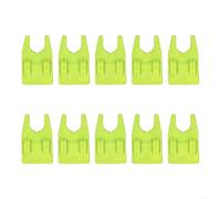 10pcs Fishing Rod Holder Clip-on Rack with Silicone No-Scratch Padding for Bucket Edge Boat Rail Raft Rock Shore Fishing Red Yellow Blue Dark Blue(Yellow)