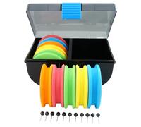 10pcs Fishing Snell Leader Rigs Foam Spool Winding Line Board Winders Foam Spools Hook Holder Line Spool