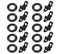 10Pcs Fishings Rod Hook Keeper Holder Fish Lures Baits Holder With Elastics Rubber Hoop For Trebles Hook Fishing Hook Secure Holder Hook Storage For Fishing Tackle Fishing Hook Attachments