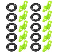 10Pcs Fishings Rod Hook Keeper Holder Fish Lures Baits Holder With Elastics Rubber Hoop For Trebles Hook Fishing Hook Secure Holder Hook Storage For Fishing Tackle Fishing Hook Attachments
