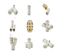 10PCS Fittings KQ2L KQ2H KQ2U KQ2T KQ2LU One-Touch Quick Tube Connector Pneumatic Components Hose Fitting(KQ2LU,04-00)