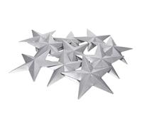 10pcs Five Pointed Star Stamping Parts for Crafters Iron Silver | 3d Abstract Art Mould, Bulk Value Pack for Home Decor, Wall Projects, Wrought Iron Gates