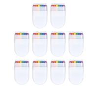 10pcs Flag Crayon Brush for Face and Body, 6 Vibrant Colors Paraffin Wax Face Paint Sticks, Skin Friendly Face Paint for Gay Pride Day Party Celebrations