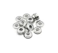 10PCS Flange Bearings MF74/MF84/MF104/F684/F694/F604/F624/F634ZZ High Speed Flanged Ball Bearing(F634ZZ 4x16x5mm)