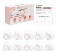 10pcs Flange Insert 14/16/18/20/22mm*2 pcs Compatible with Momcozy Air1/W1/M9/M6/M5/S12 Pro/V1 Pro/V2 Pro,for Spectra/Medela/MomMed/eufy/Lansinoh/Elvie Breast Pump