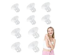 10PCS Flange Inserts for Breast Pump Breast Pump Flange Insert Silicone Flange Sizing Kit 13/15/17/19/21mm Compatible with Spectra Medela MomMed eufy and so on Breastfeeding Essentials Kit for New Mom
