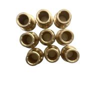 10PCS Flange Self-Lubricating Bearings - ID 1/2/3/4/5/6/8/10/12/14/16/18 mm Powder Metallurgy Oil Copper Bushings Guide Sleeve(5X8X5-10X2)