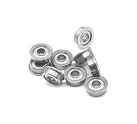 10PCS Flanged Bearing MF104ZZ 4x10x4mm Double-sided Dust Covers Ball Bearings for Paper Pick-up Roller Shaft of the Printer(F682ZZ 2X5X2.3)