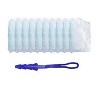 10Pcs Flash Duster Magnet with 1 Extender Handle, Dust Magnet Flash Duster Refills, Fluffy Duster for Cleaning, Trap And Lock Away Dust, Dirt And Hair In No Time 2308BNJTERG333-B