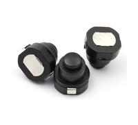 10PCS Flashlight Torch Part Round Push Button Switch Black DC 30V 1A 10mm x 10mm (D*H) 1010X KAN-10A IDGTTLDF
