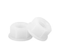 10pcs Flat Bottom PA66 Hex Plastic Nylon Electricity Insulation Hexagonal Hex Head Flange Nut(White,M4)