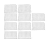 10pcs Flat Bottom Tissue Culture Plate with Lid, Polystyrene Cell Culture Plate, Highly Transparent Uniform Thickness Culture Plate for Biology Room, Laboratory and Science (48 Well)