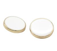 10pcs Flat Gold Edge Silver Edge Black and White Oil Metal Buttons Suit Buttons Accessories Clothes Decor Buttons, 10pcs S3, 18mm