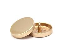 10Pcs Flat Gold Metal Round Buttons, Suitable for Pants, Shirts and DIY Clothing Handmade Sewing Accessories,23mm