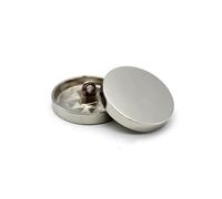 10Pcs Flat Metal Buttons Gold Black Silver, Jeans Garment Decorative Buttons,C,18mm