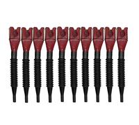 10PCS Flexible Draining Tool Snap Funnel Set, Wide Mouth Spill-Free Refueling Funnel, Retractable Auto Fuel Funn-el Petrol, Pour Oil Tool for Car, Motorcycle, Petrol (Red)