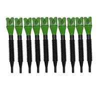 10PCS Flexible Draining Tool Snap Funnel Set, Wide Mouth Spill-Free Refueling Funnel, Retractable Auto Fuel Funn-el Petrol, Pour Oil Tool for Car, Motorcycle, Petrol (Green)