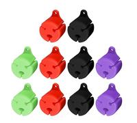 10Pcs Flexible Fishing Rod Tie Downs Clip Elastics Fishing Rod Tie Downs Clip AntiCollision Fish Protectors Fastener Stand Saltwater