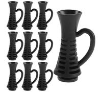10pcs Flexible Hair Dryer Cord Strain Relief Protector Black Plastic