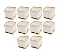 10Pcs Floating Lanterns 4x4x4" Waterproof Square White Paper Floating Pool Lights to Release in Water for Outside Wishing Praying, without Candle
