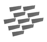 10pcs Flood Sandbags Professional Empty Rainproof Drawstring Flood Control Sandbags for Home Door Garage Basement (Gray)