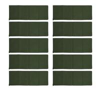 10pcs Flood Sandbags, Reusable Flood Prevention Bags, 600D Polyester Flood Barrier for House Door Window Garage Basement (Dark Green)