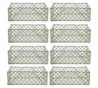 10pcs Floral Mud Cage Flower Fixer for Florists, Green Plastic Mesh | Floral Foam Block, Quick Saturation and Water Retention Support, Church Decor, Wedding Scene, Fresh Cut Flowers