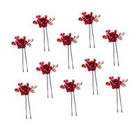 10pcs Flower Bridal Hair Pins Alloy Elegant Hair Accessories