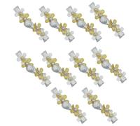 10PCS Flower Frogs Fasteners for Kids Clothing Pastel Color Closure Button Fashion Accessories for Girl Stage Costume Decorative Satined Buttons for Toddler Outfit