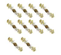 10PCS Flower Frogs Fasteners for Kids Clothing Pastel Color Closure Button Fashion Accessories for Girl Stage Costume Decorative Satined Buttons for Toddler Outfit