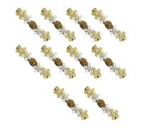 10PCS Flower Frogs Fasteners for Kids Clothing Pastel Color Closure Button Fashion Accessories for Girl Stage Costume Decorative Satined Buttons for Toddler Outfit